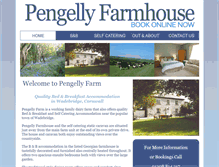 Tablet Screenshot of pengellyfarm.co.uk